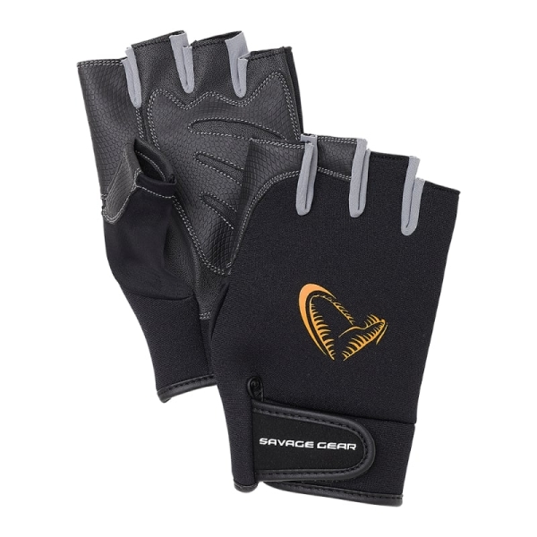 Neopreen Half Finger Gloves Zwart (Medium)